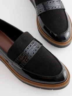 Next Noir - Mocassins Brogue Forever Comfort® Sale