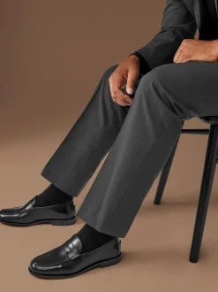 Next Noir - Mocassins en cuir italien Signature Sale