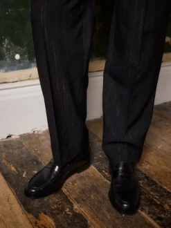 Next Noir - Mocassins en cuir italien Signature Sale