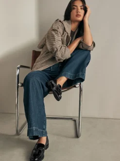 Next Noir - Mocassins vernis à glands avec détails métalliques Sale