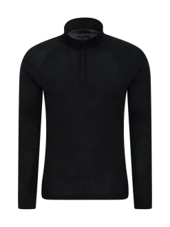 Mountain Warehouse Noir - Mens Merino Quarter Zip Thermal Top Online