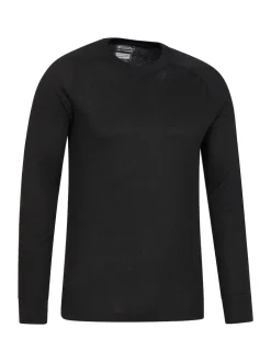 Mountain Warehouse Noir - Haut thermique Talus homme à col rond