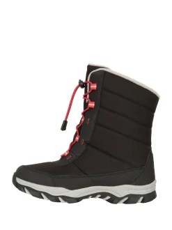 Mountain Warehouse Noir - Bottes de neige adaptées pour les jeunes de l'Ohio Hot