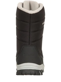 Mountain Warehouse Noir - Bottes de neige adaptées pour les jeunes de l'Ohio Hot