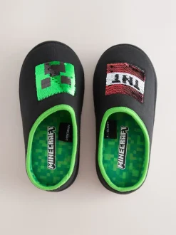 Next Noir - Mules chaussons Minecraft à sequins réversibles Online