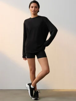 Nike Noir - haut décontracté Dri-FIT à manches longues Outlet