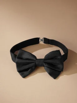 Next Noir - Nœud papillon en soie texturée Signature Made In Italy Sale