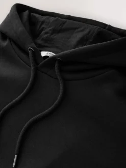 Next Noir - Oversize - Sweat-shirt à capuche en jersey riche en coton épais