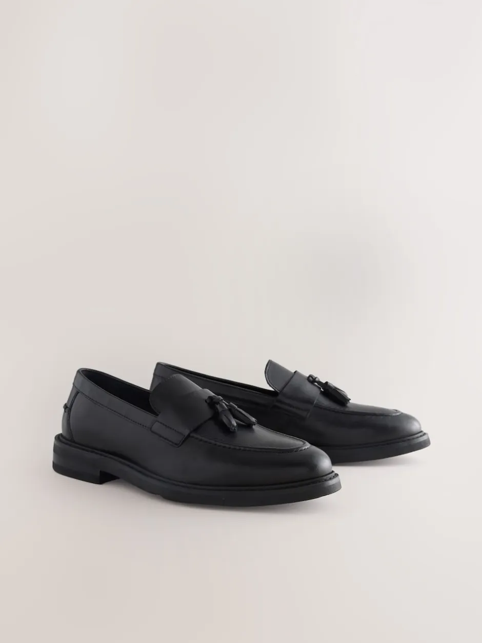 Next Noir - Pains de tassel en cuir