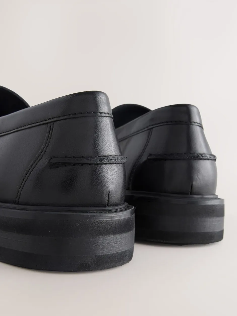 Next Noir - Pains de tassel en cuir