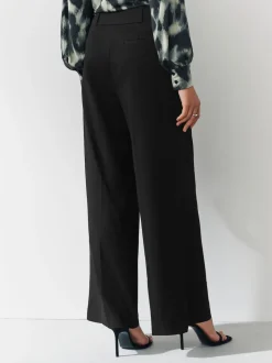 Next Noir - Pantalon ajusté coupe large