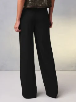 Next Noir - Pantalon ample à dos élastique New