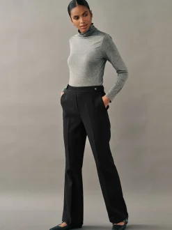 Next Noir - Pantalon bootcut habillé Sale