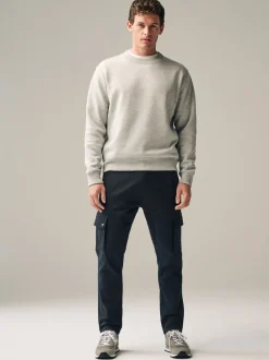 Next Noir - Pantalon cargo coupe ajustée Motionflex stretch Discount