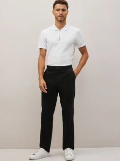 Next Noir - Pantalon chino droit 100% coton Best