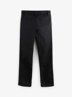 Next - Pantalon chino extensible (3-17ans) Noir Clearance