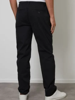 Threadbare Noir - Pantalon chino coupe droite à taille extensible Best