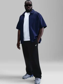 Nike Noir - Pantalon de jogging Club en polaire coupe large Outlet