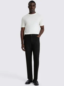 MOSS Noir - Pantalon à 5 poches Discount