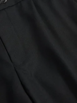 Peckham Rye Noir - Pantalon en flanelle à cordon de serrage New