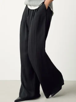 Next Noir - Pantalon plissé ultra-large New