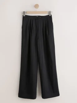 Next Noir - Pantalon plissé ultra-large New