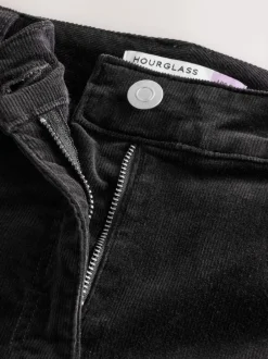 Next Noir - Pantalon sablier bootcut en velours côtelé Discount