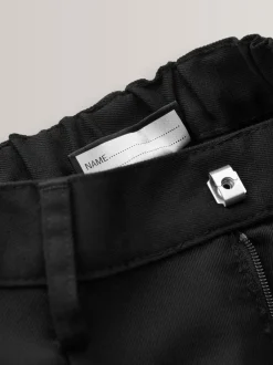 Next Noir - Pantalon scolaire à plis (3-17ans) Outlet