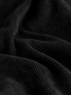 Next - Pantalons Amples en velours côtelé doux Noir Hot