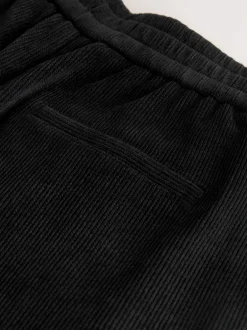 Next - Pantalons Amples en velours côtelé doux Noir Hot
