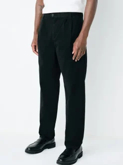 Next Noir - Pantalons chinos extensibles à double pli Outlet
