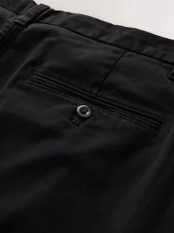 Next Noir - Pantalons chinos extensibles à double pli Outlet