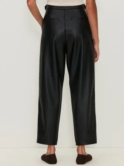 Next Noir - Pantalons coupe ballon en similicuir Clearance