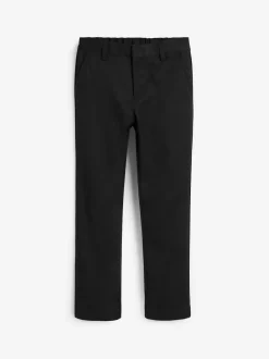 Next Noir - Pantalons d’école Coupe droite (3-17ans) Sale