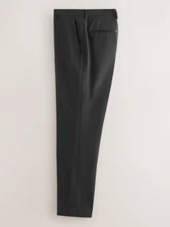 Next Noir - Pantalons de costume coupe ajustée Signature Nova Fides 100% laine italienne