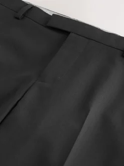 Next Noir - Pantalons de costume coupe ajustée Signature Nova Fides 100% laine italienne