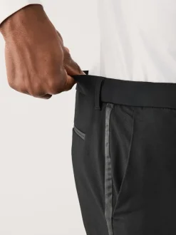 Next Noir - Pantalons de costume ajusté aux muscles Motionflex extensible Best