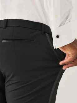 Next Noir - Pantalons de costume ajusté aux muscles Motionflex extensible Best