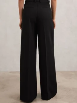 Reiss Noir - Pantalons de costume amples Gabi Best