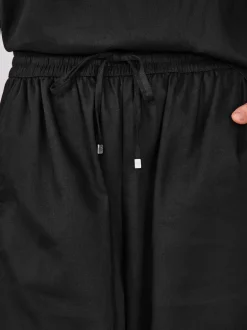 Next Noir - Pantalons de travail à enfiler avec lin Hot