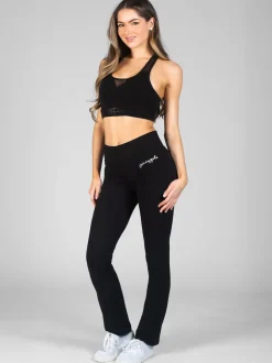 Pineapple Noir - Pantalons coupe ajustée en jersey Online