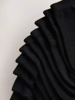 Next Noir - Paquet de 7 chaussettes d'entraînement en coton riche Outlet