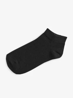 Next Noir - Paquet de 7 chaussettes d'entraînement en coton riche Outlet