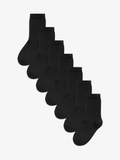 Next Noir - 7{Paquet de chaussettes en coton riche Best