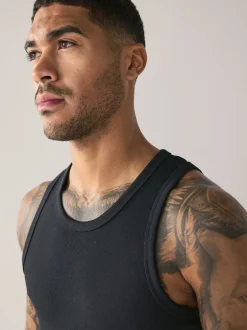 Next Noir - Paquet de gilets à côtes 5 Sale