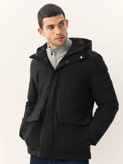 Next Noir - Parka ThermoGen avec doublure en peau de mouton Sale