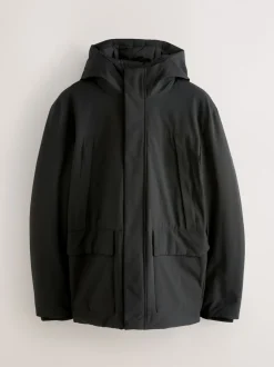 Next Noir - Parka ThermoGen avec doublure en peau de mouton Sale