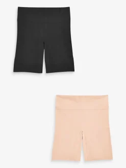 Next Noir / Pastel Rose Nude - Lot de shorts anti-frottement sans 2 Outlet