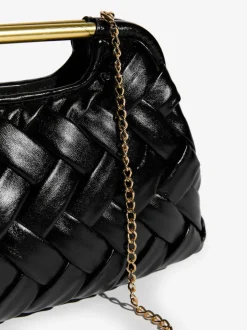 Lipsy Noir - Pochette à poignée tissée Sale