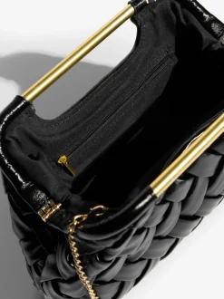 Lipsy Noir - Pochette à poignée tissée Sale